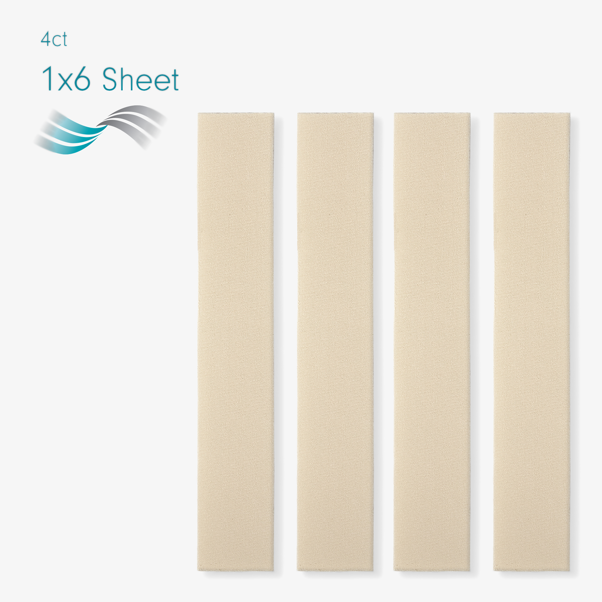Advanced Medical-Grade Silicone Sheet Areola 1" x 6" strips  | beige