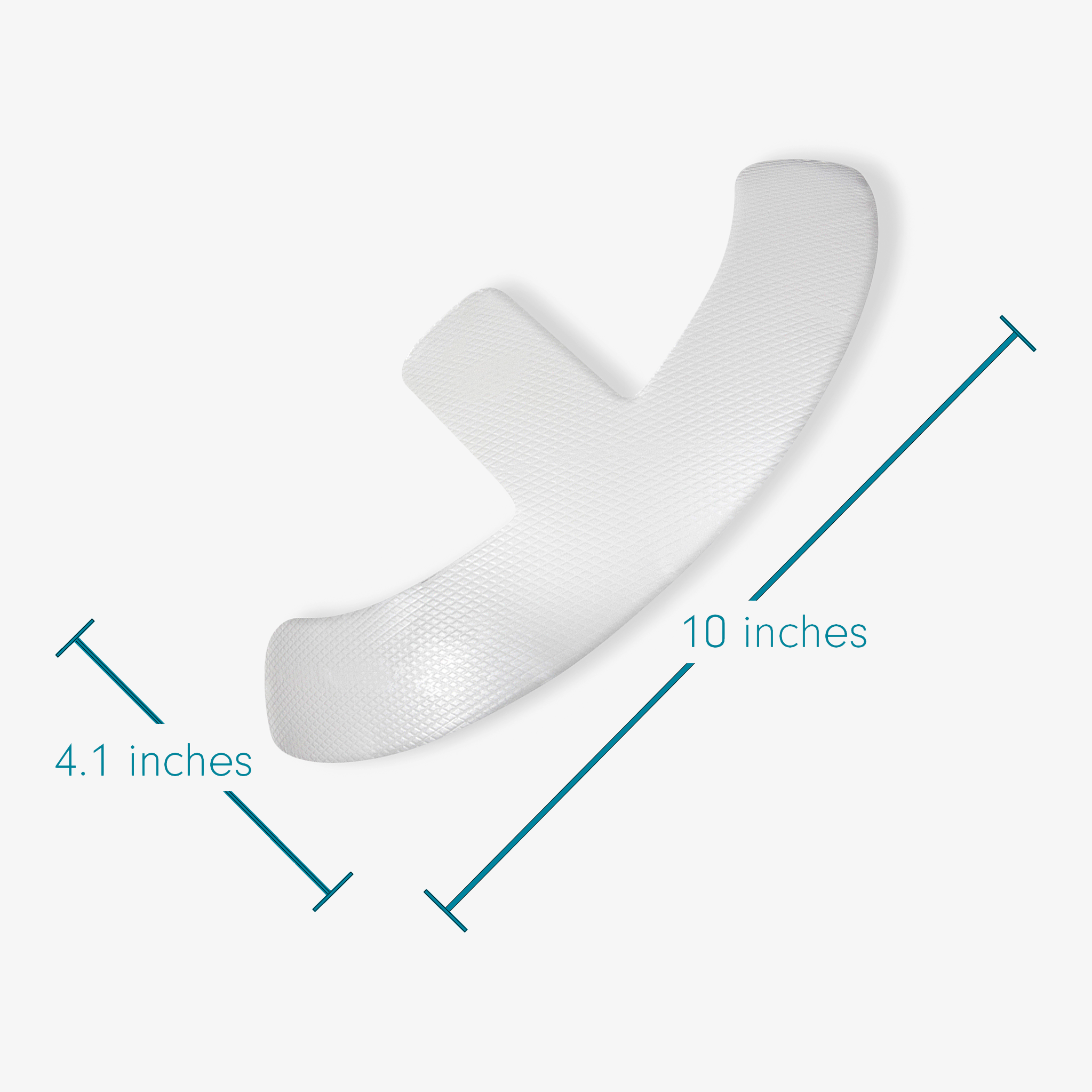 Advanced Medical-Grade Silicone Sheet Anchor Sheets for breast scars showing dimension of product | clear