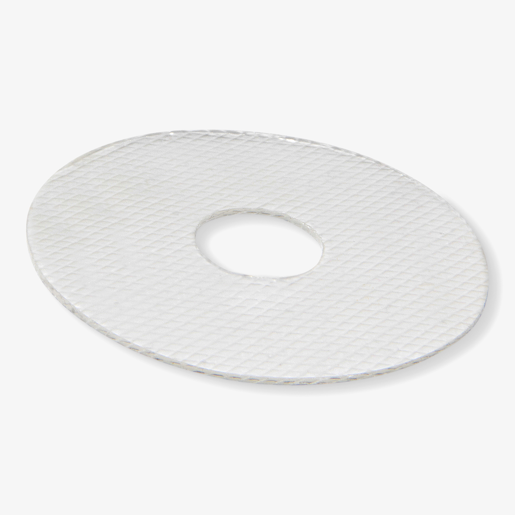 Advanced Medical-Grade Silicone Sheet Areola Circles for breast scars close up | clear