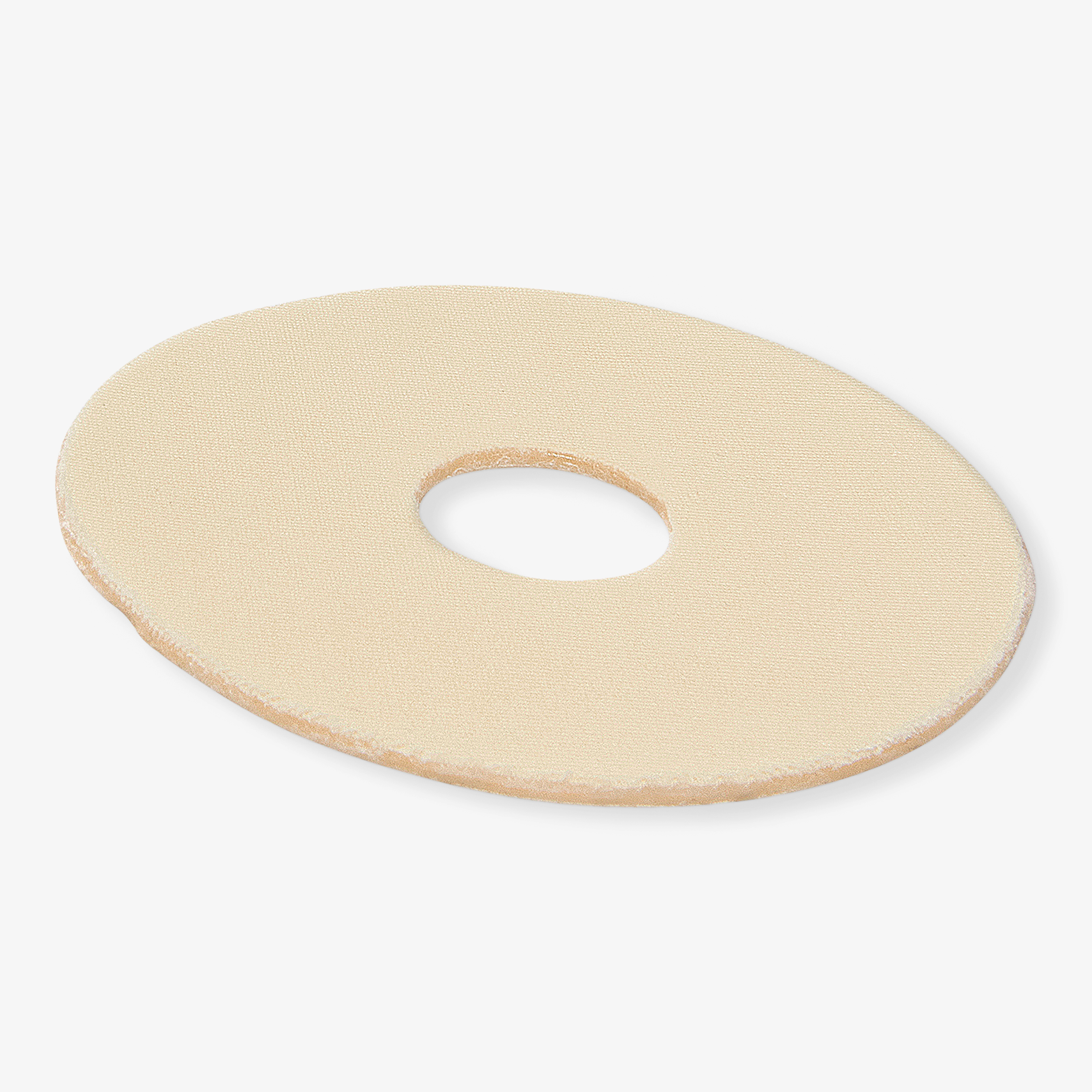 Advanced Medical-Grade Silicone Sheet Areola Circles for breast scars close up | beige