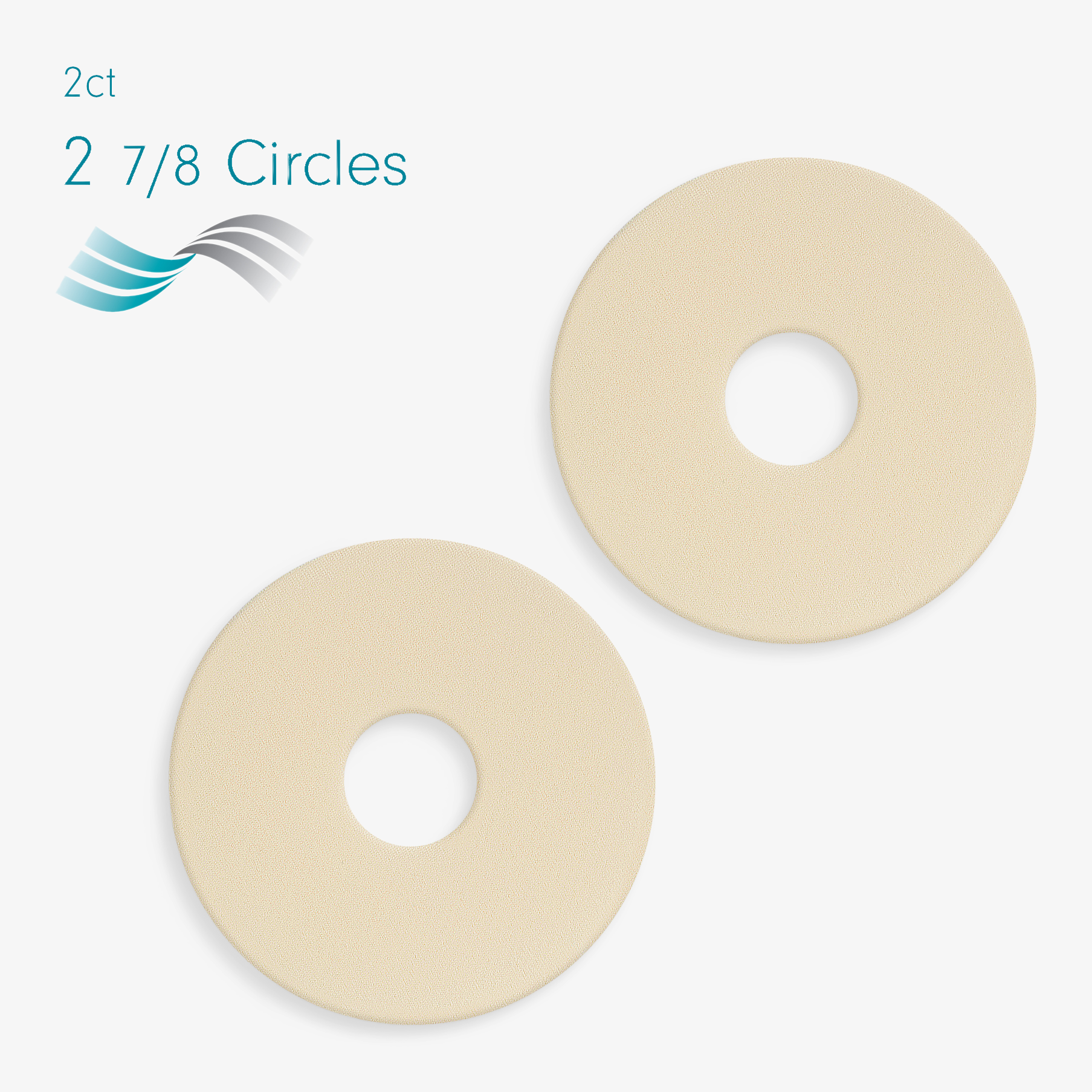 Advanced Medical-Grade Silicone Sheet Areola Circles for breast scars | beige