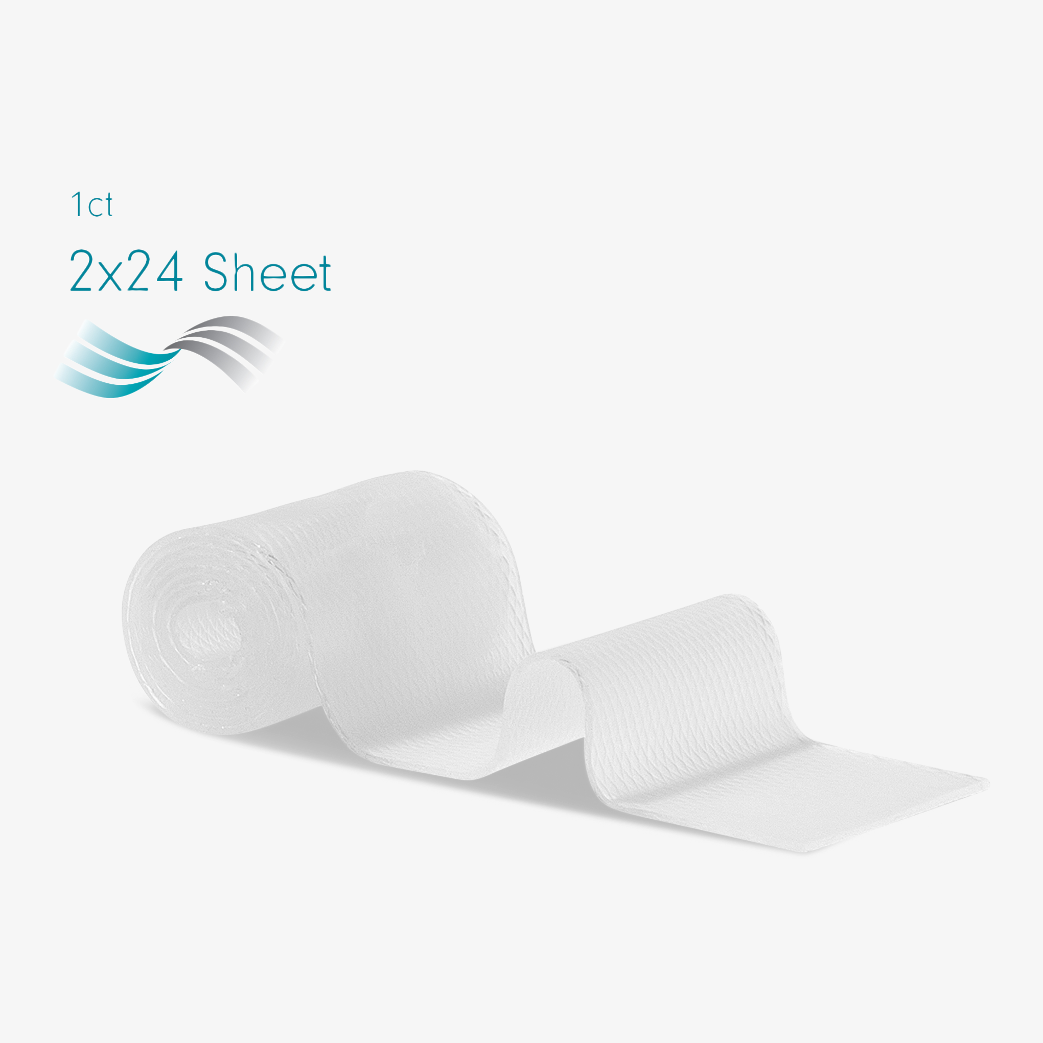Advanced Medical-Grade Silicone 2" x 24" Roll 1 count| clear