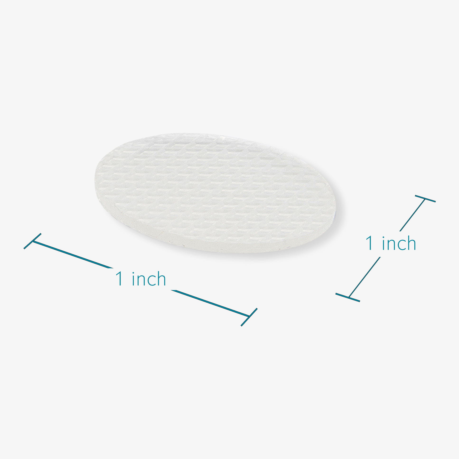 Advanced Medical-Grade Silicone Gel Dots showing dimension | clear